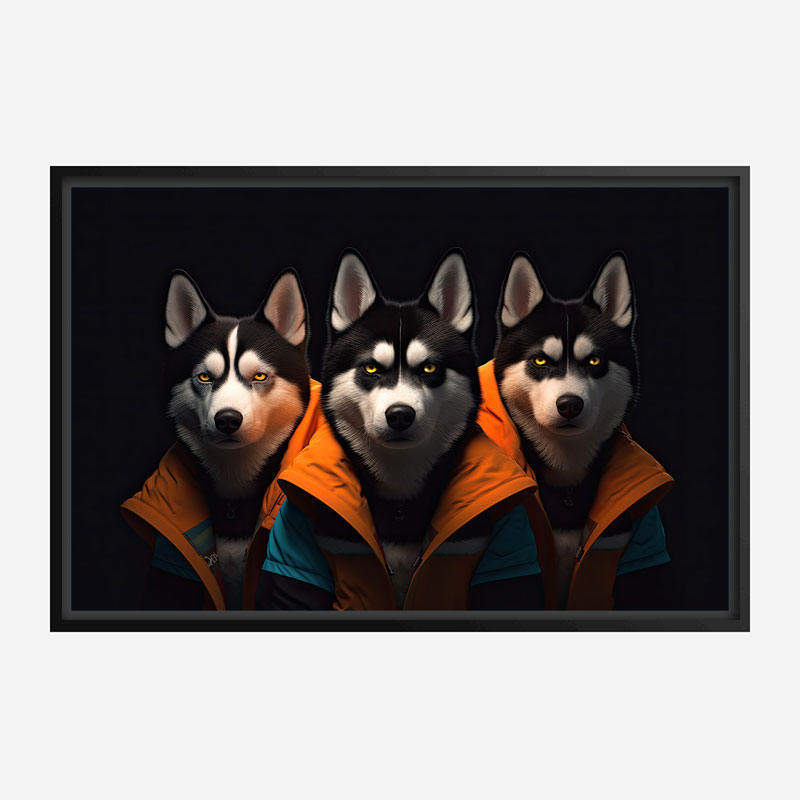 Siberian Husky Gangster Dogs