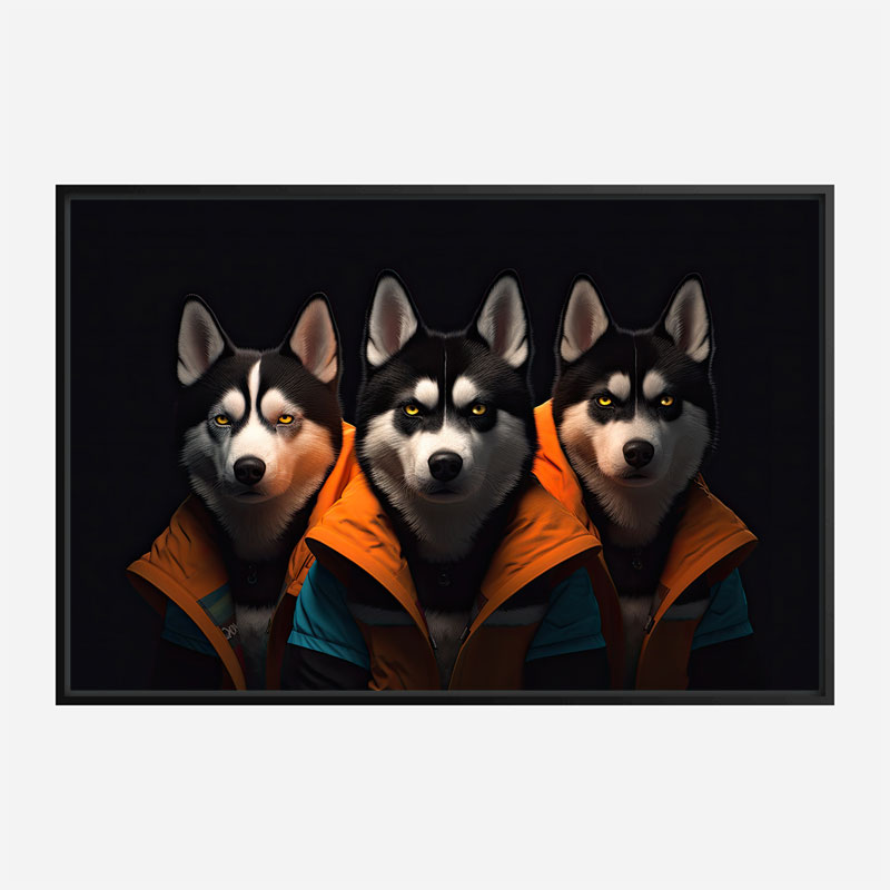 Siberian Husky Gangster Dogs