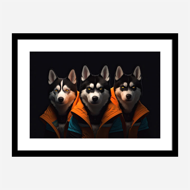 Siberian Husky Gangster Dogs