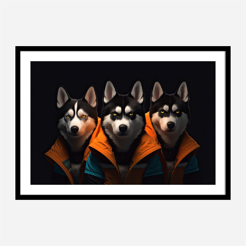 Siberian Husky Gangster Dogs