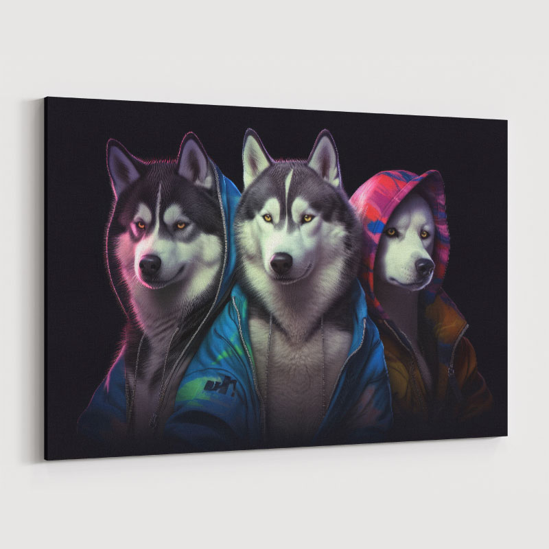 Siberian Husky Gangster Dogs