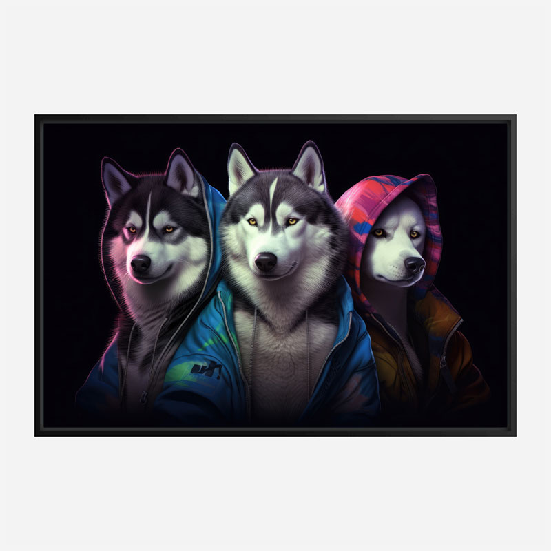 Siberian Husky Gangster Dogs