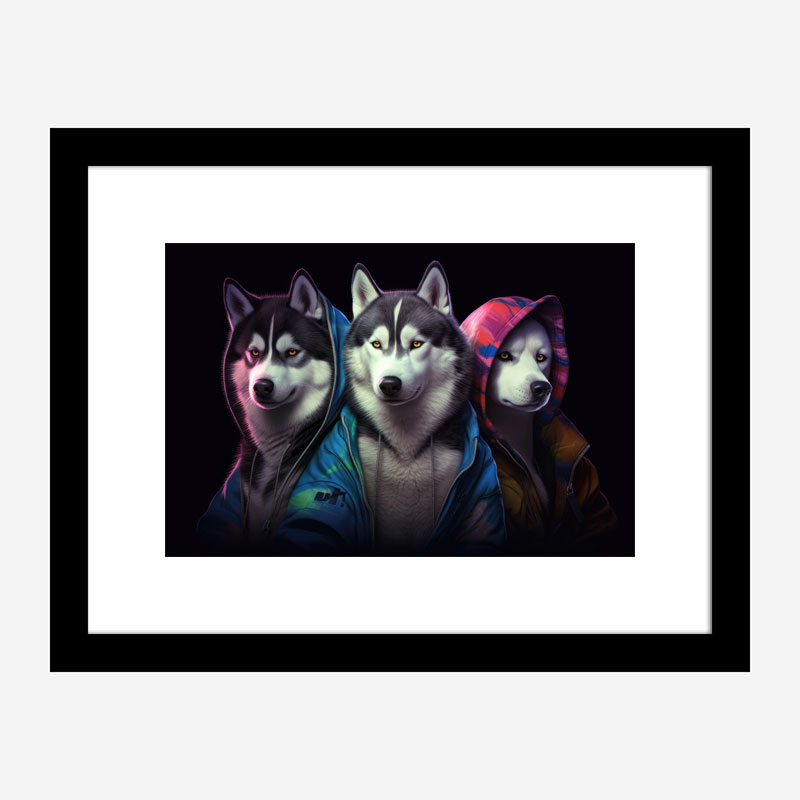 Siberian Husky Gangster Dogs