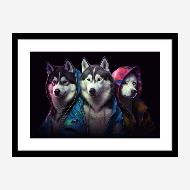 Siberian Husky Gangster Dogs