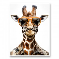 Giraffe In Shades Art Print