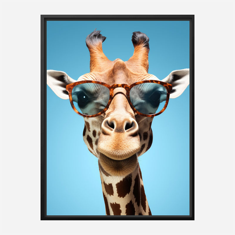 Giraffe In Shades 2 Art Print