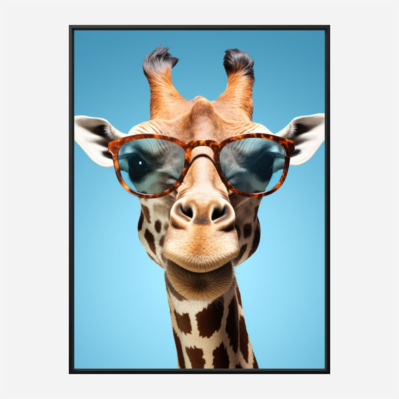 Giraffe In Shades 2 Art Print