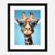 Giraffe In Shades 2 Art Print