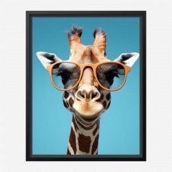 Giraffe In Shades 3 Art Print