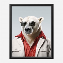 Cool Polar Bear Art Print