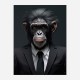 Formal Chimp Art Print