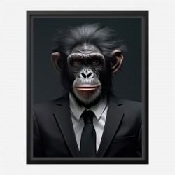 Formal Chimp Art Print