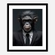 Formal Chimp Art Print