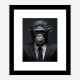 Formal Chimp Art Print