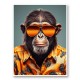 Hawaiian Chimp Art Print Hawaiian Chimp Art Print