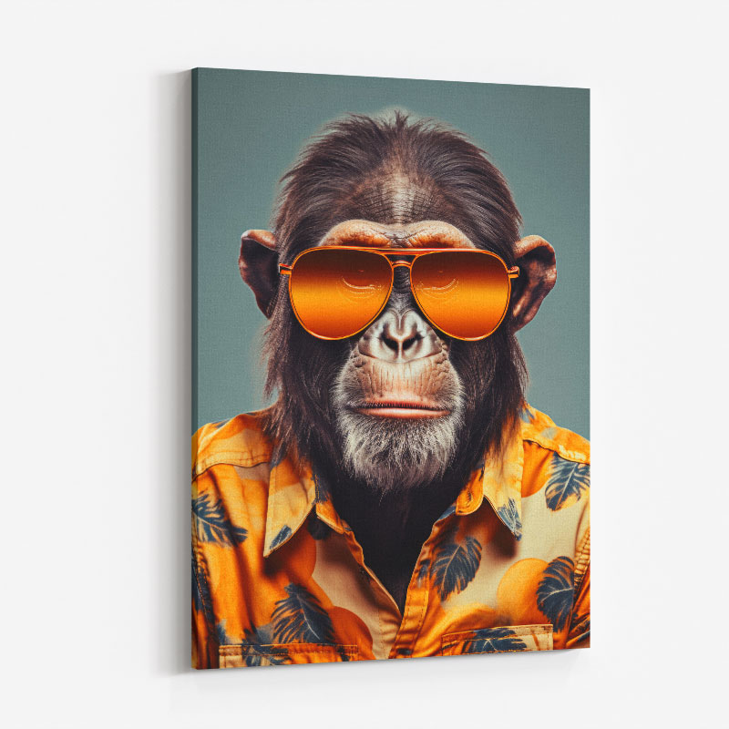 Hawaiian Chimp Art Print