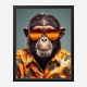 Hawaiian Chimp Art Print Hawaiian Chimp Art Print