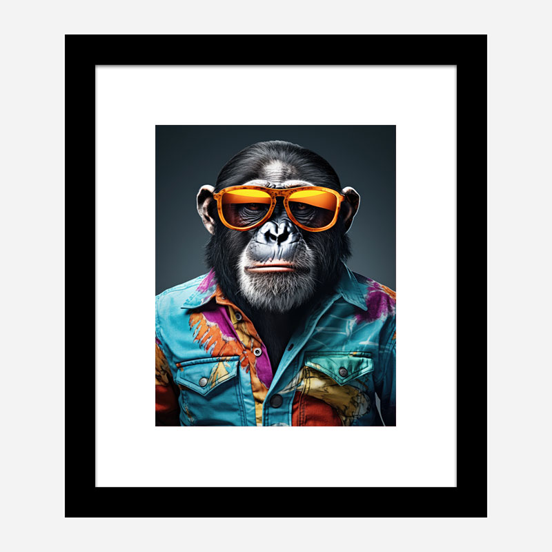 Hawaiian Chimp 1 Art Print
