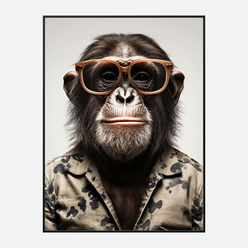 Hawaiian Chimp 2 Art Print Hawaiian Chimp 2 Art Print