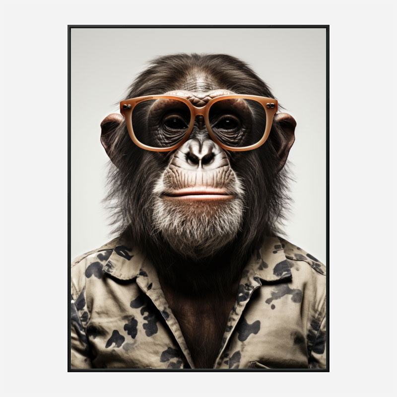 Hawaiian Chimp 2 Art Print Hawaiian Chimp 2 Art Print