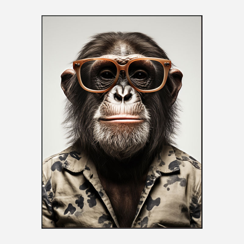 Hawaiian Chimp 2 Art Print Hawaiian Chimp 2 Art Print