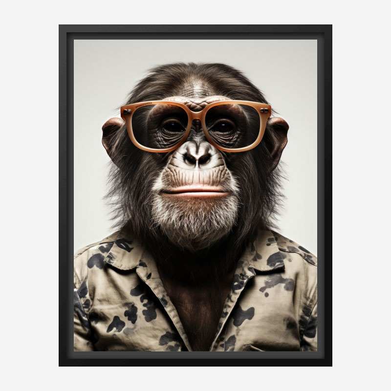 Hawaiian Chimp 2 Art Print Hawaiian Chimp 2 Art Print