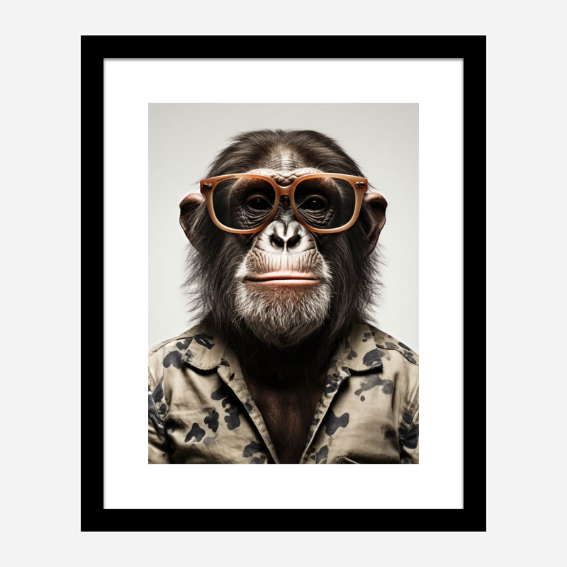 Hawaiian Chimp 2 Art Print Hawaiian Chimp 2 Art Print