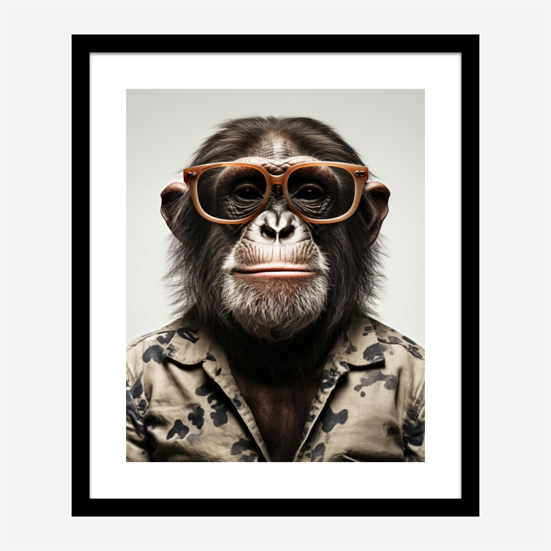 Hawaiian Chimp 2 Art Print Hawaiian Chimp 2 Art Print