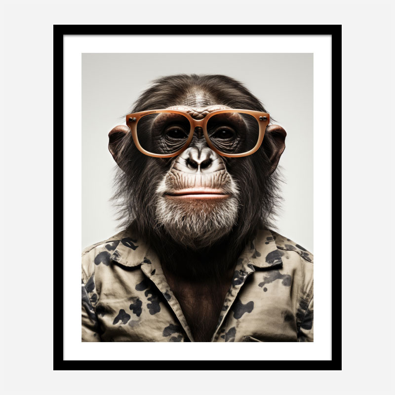 Hawaiian Chimp 2 Art Print Hawaiian Chimp 2 Art Print