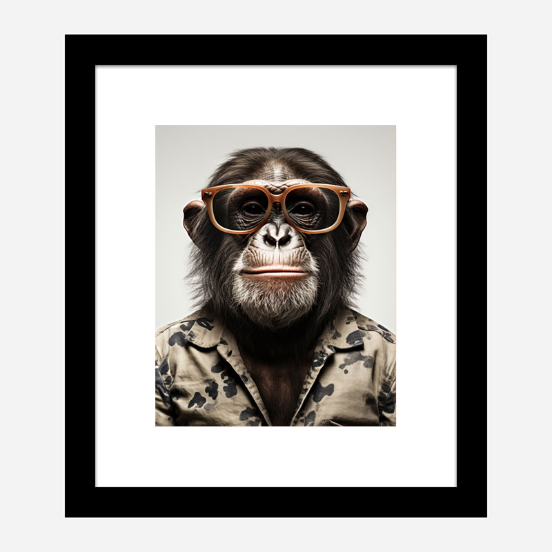 Hawaiian Chimp 2 Art Print Hawaiian Chimp 2 Art Print