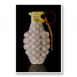 Gucci Gold Grenade Wall Art