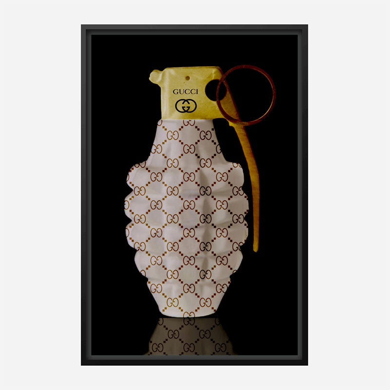 Gucci Gold Grenade Wall Art