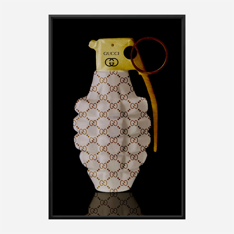 Gucci Gold Grenade Wall Art