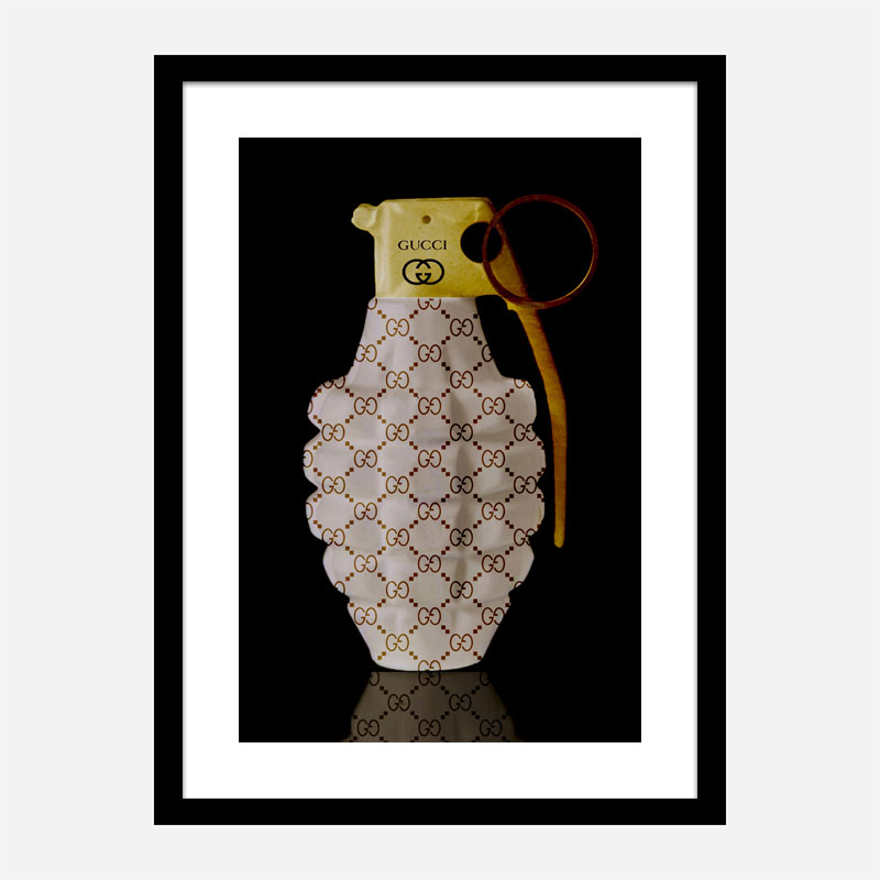 Gucci Gold Grenade Wall Art