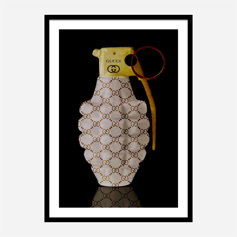 Gucci Gold Grenade Wall Art