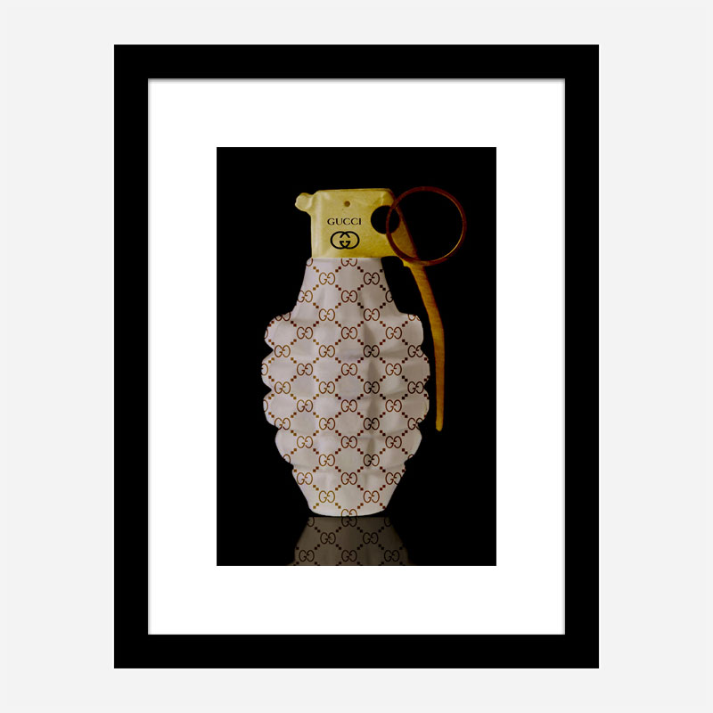 Gucci Gold Grenade Wall Art