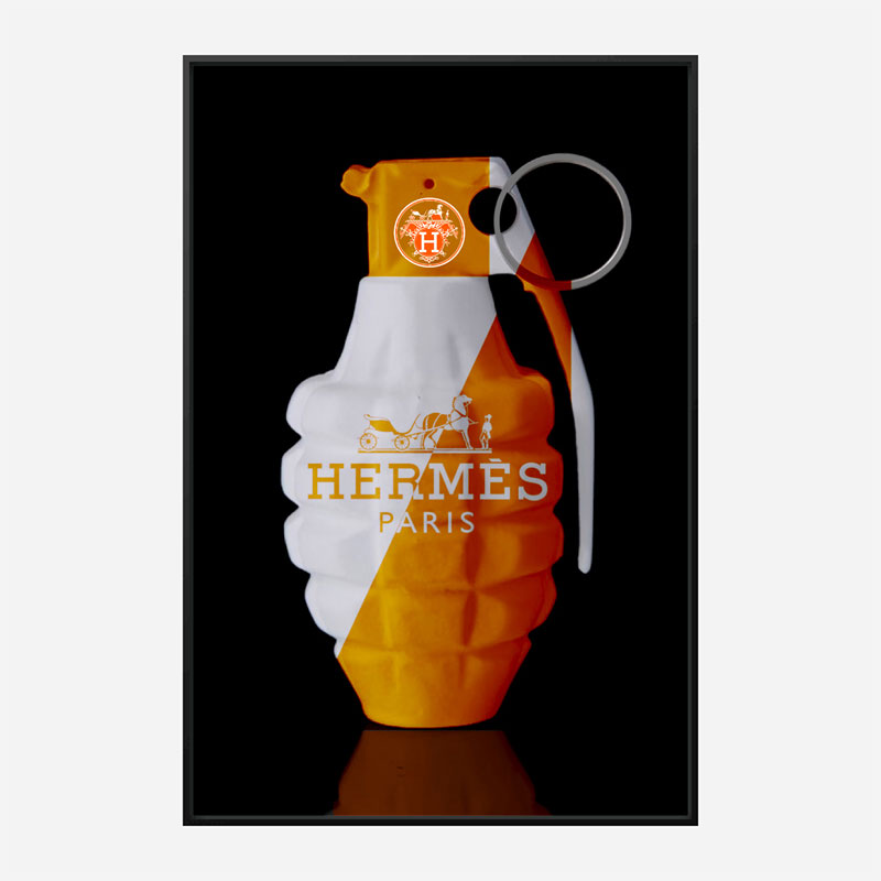 Hermes Orange Grenade Wall Art Hermes Orange Grenade Wall Art