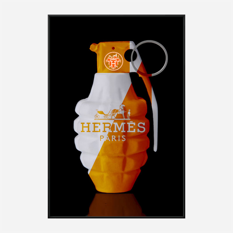 Hermes Orange Grenade Wall Art Hermes Orange Grenade Wall Art