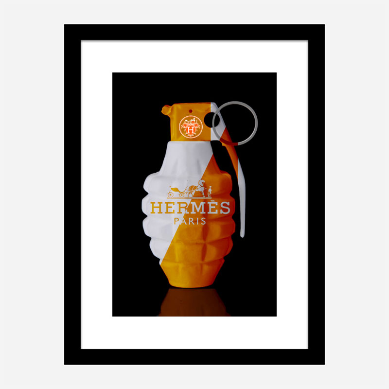 Hermes Orange Grenade Wall Art Hermes Orange Grenade Wall Art