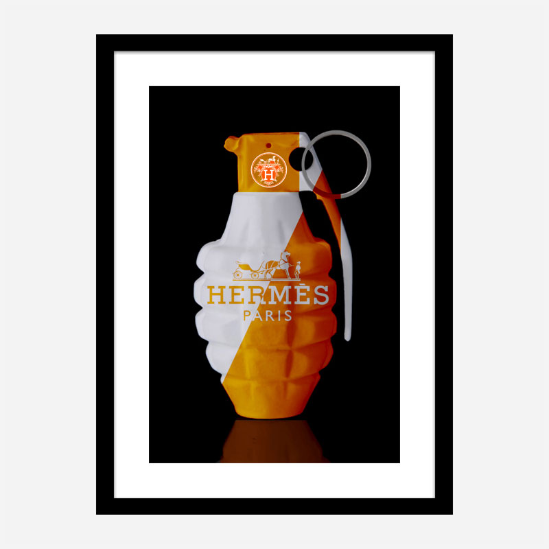 Hermes Orange Grenade Wall Art Hermes Orange Grenade Wall Art