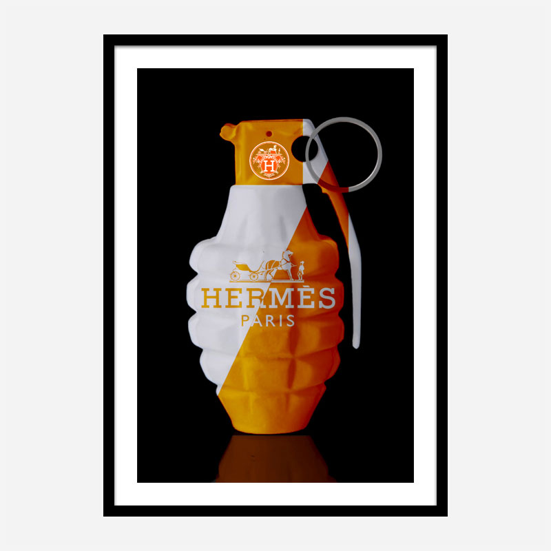 Hermes Orange Grenade Wall Art Hermes Orange Grenade Wall Art