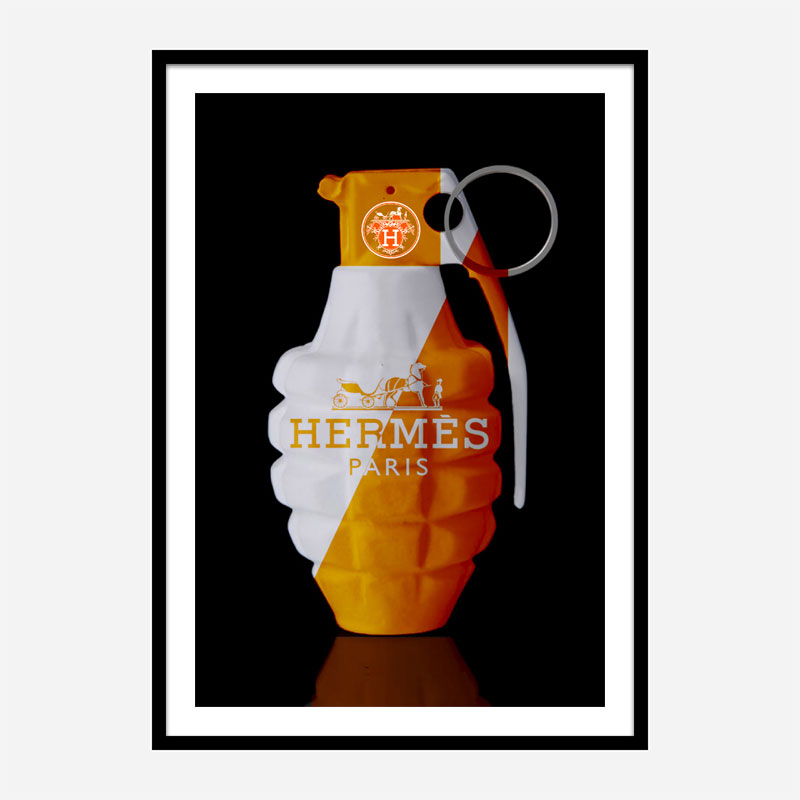 Hermes Orange Grenade Wall Art Hermes Orange Grenade Wall Art
