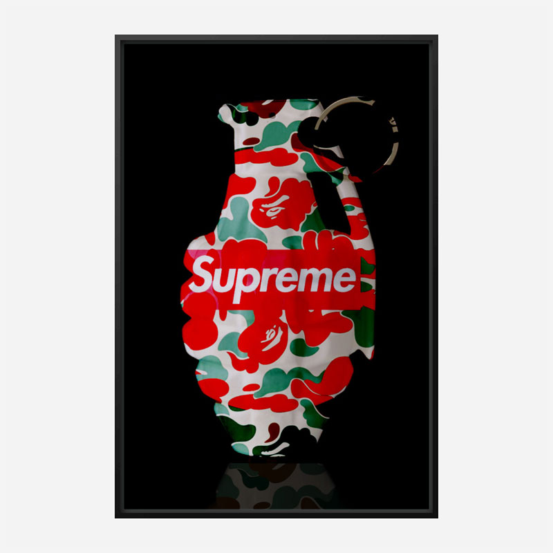 New Design District x Supreme Tag Wall Art 16x24 Canvas