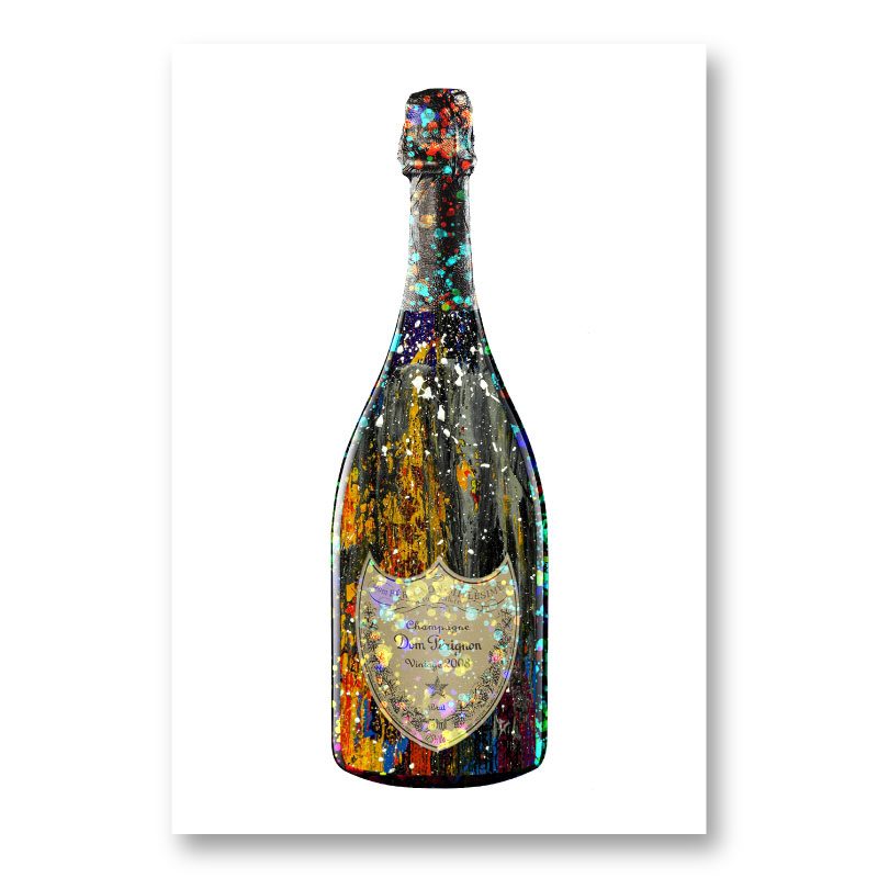 Dom Perignon Champagne Splash Wall Art