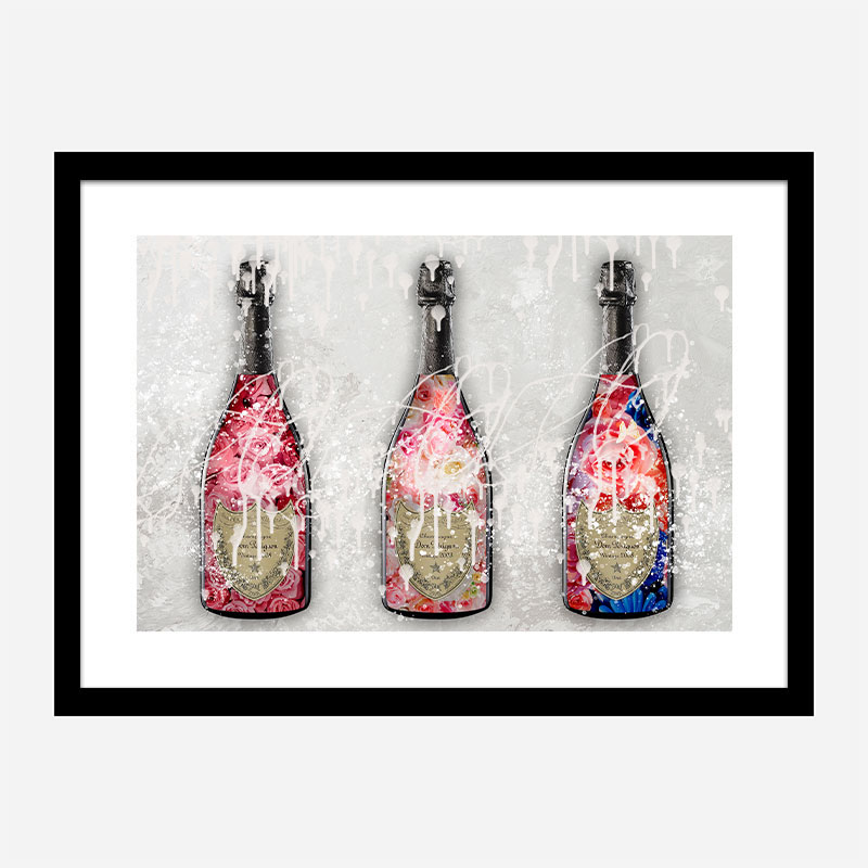 DP Flowers Champagne Wall Art