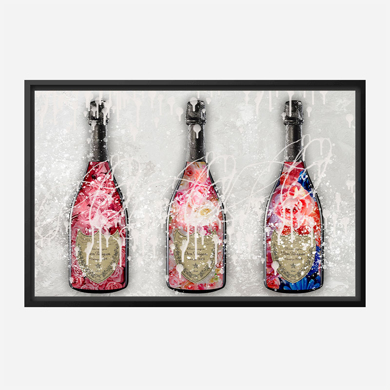 DP Flowers Champagne Wall Art