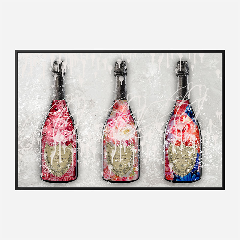 DP Flowers Champagne Wall Art