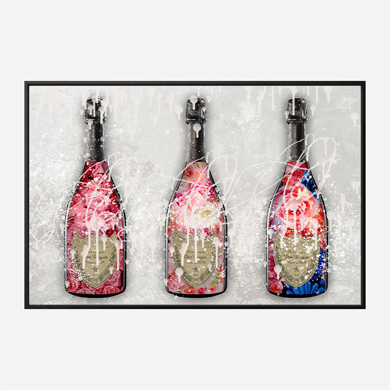 DP Flowers Champagne Wall Art