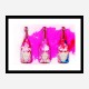 DP Flowers Pink Pop Champagne Wall Art