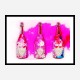 DP Flowers Pink Pop Champagne Wall Art